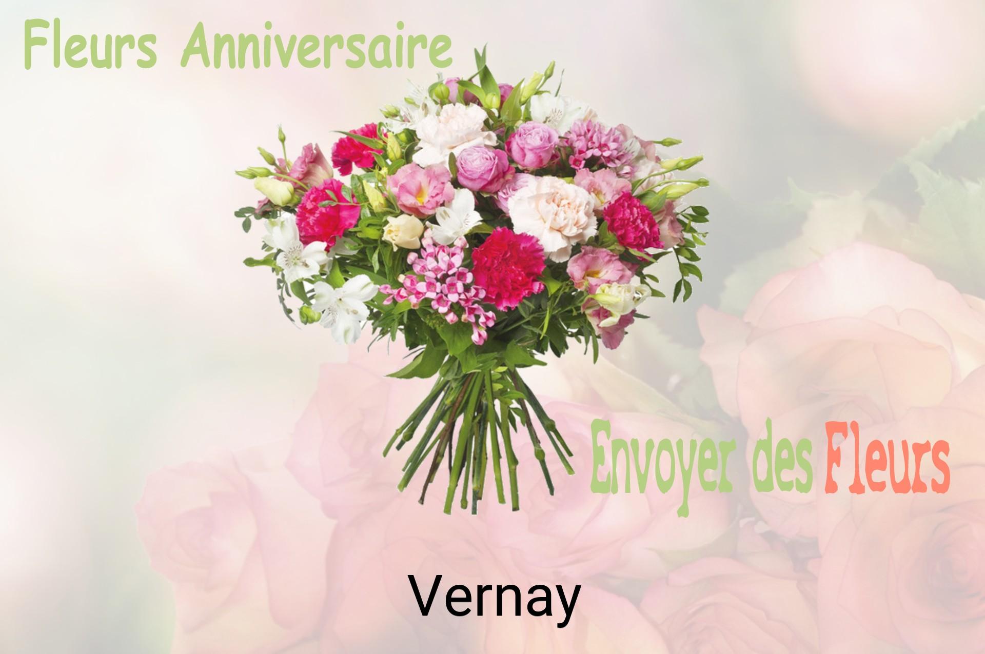 Bouquet de fleurs d’anniversaire livré à Vernay